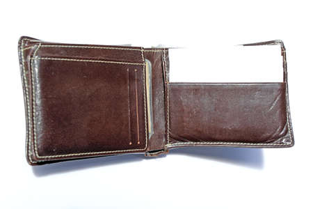 Brown walletの写真素材