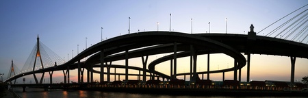 Panorama bridge in Thailand の写真素材