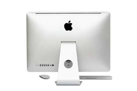 Back New iMac desktop computer, Mid 2011 model のeditorial素材