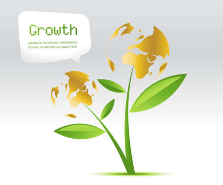 Plant Growth Background, theme of growth  .のイラスト素材