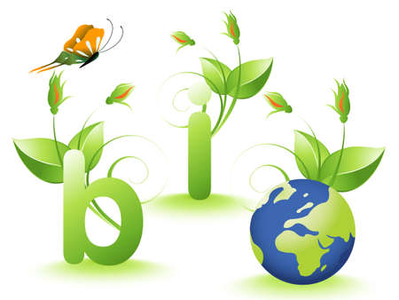  Bio design and earth.のイラスト素材