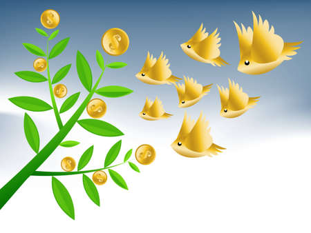 Business and Financial Concept Background . のイラスト素材