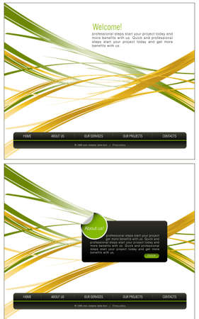 Website Template のイラスト素材