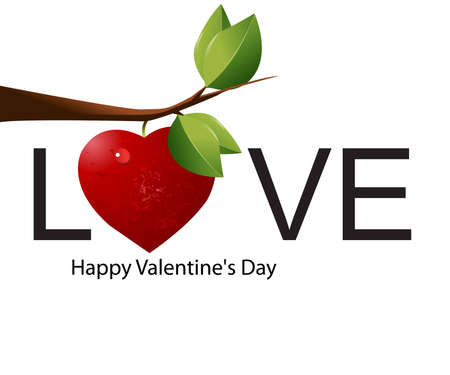 Simple logo for Valentine's Day.のイラスト素材