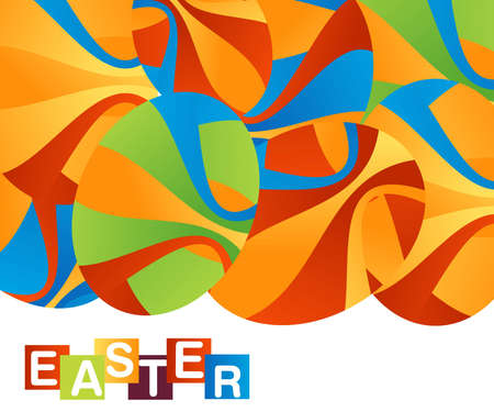 Easter Illustration Background, Easter card template.のイラスト素材