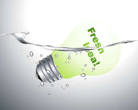 Light  incandescent lamp, Ideas and creativity concept Illustration . のイラスト素材