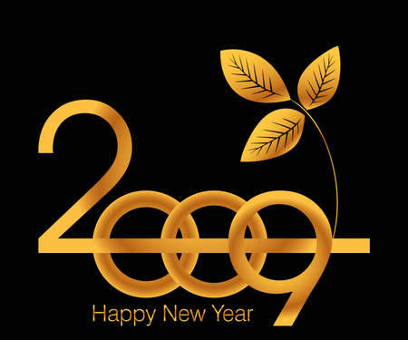 New concept and fresh idea for the new yeay 2010, you can use it as a  Greeting Card, easy to edit, のイラスト素材