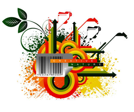 Colorful and stylish abstract background .のイラスト素材