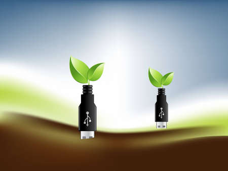 clean technology concept.のイラスト素材