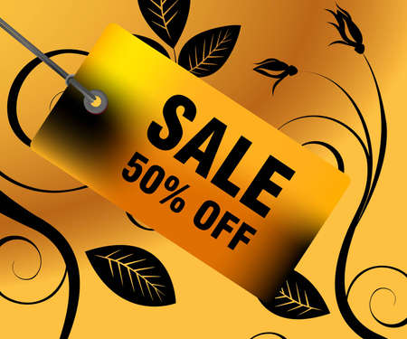 Sales and discount concept Illustrationのイラスト素材