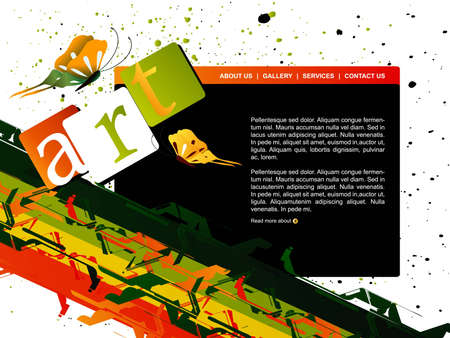 Website Templateのイラスト素材