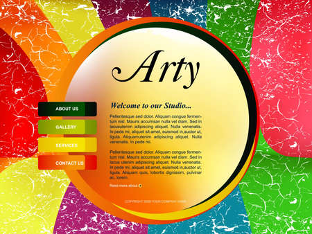 Website Template のイラスト素材