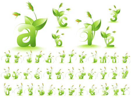 illustration of font design alphabet.のイラスト素材