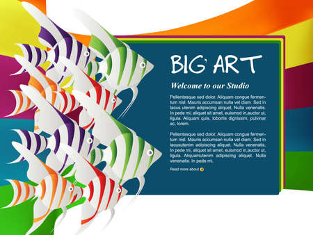 Website Template のイラスト素材