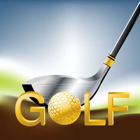 Golf Sport concept illustration .のイラスト素材