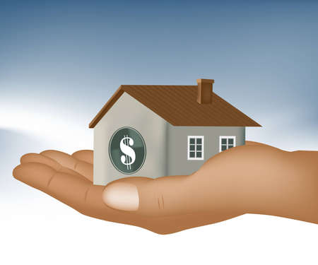 real estate investment, get your home loan easyのイラスト素材