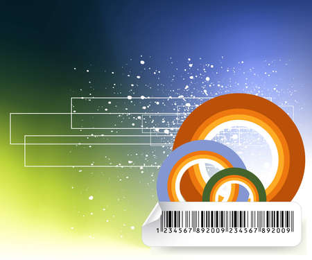 An abstract, generic, light filled Technology background のイラスト素材