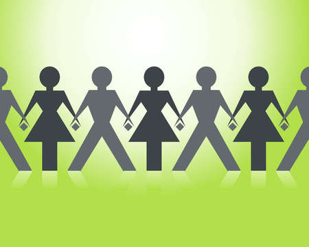 People Holding Hands blend together, one communityのイラスト素材