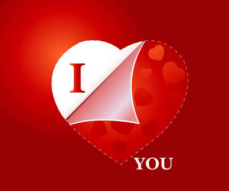 Valentine Illustration, perfect concept for valentine's day easy to use it as greeting card, poster, flyer, Ad. のイラスト素材