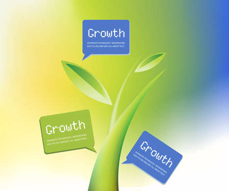 Plant Growth Background, theme of growth  .のイラスト素材