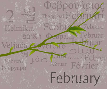 Calendar concept, simple to edit it, all the dates trusted from the PC calendar のイラスト素材