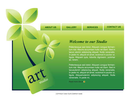 Website Template のイラスト素材