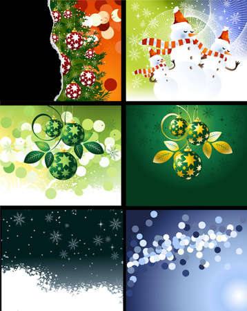 Set of Christmas Designs and backgrounds .のイラスト素材