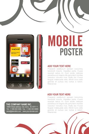 Editable Leaflet template design .のイラスト素材