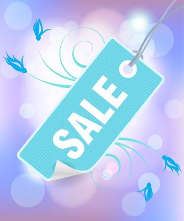 Modern Style Sale Tag Design with copy space.のイラスト素材