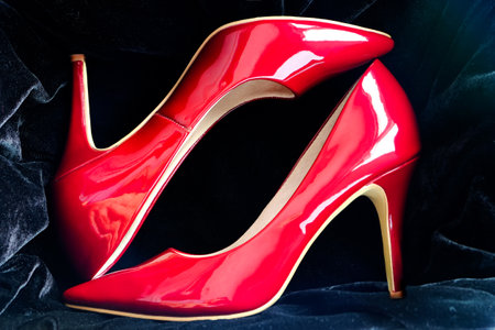 High Heels modern stylish Jean shoes fashion Accessories women's Luxury dresses.on isolated white backgroundの写真素材