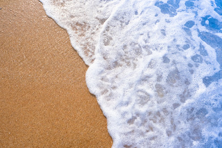 Wave sea and water sea blue amazing on islands in the world