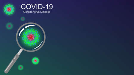 Coronavirus COVID-19 outbreak and coronaviruses influenza background. Coronavirus 2019-nCoV. Pandemic medical health risk, immunology, virology, epidemiology conceptのイラスト素材