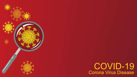 Coronavirus COVID-19 outbreak and coronaviruses influenza background. Coronavirus 2019-nCoV. Pandemic medical health risk, immunology, virology, epidemiology conceptのイラスト素材