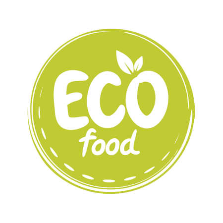 Emblem, sign for packages, natural products and health food stores.の写真素材