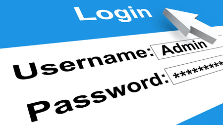 login screen passwordの写真素材