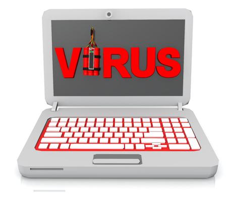 computer virus, bomb atackの写真素材