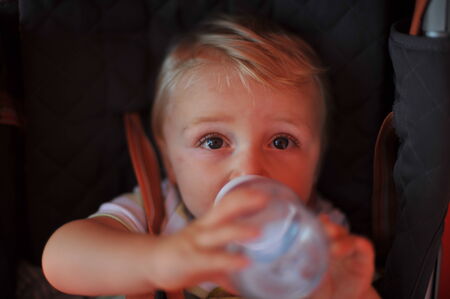 boy drinkingの写真素材