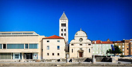 St Mary church in Zadar old town, Croatiaの写真素材