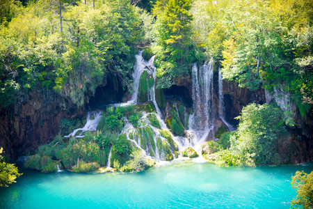 Plitvice lakes park, Croatiaの写真素材