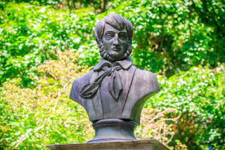 Bust of Maurycy Mochnacki in Warsawのeditorial素材