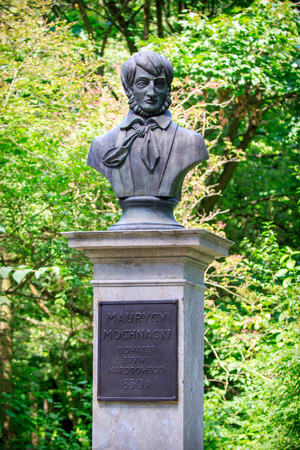 Bust of Maurycy Mochnacki in Warsawのeditorial素材
