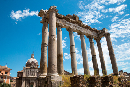 Famous Roman ruins in Romeの写真素材