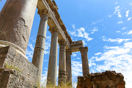 Famous Roman ruins in Romeの写真素材