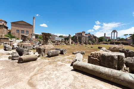 Famous Roman ruins in Romeの写真素材