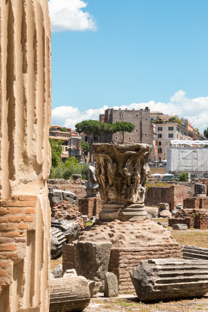 Famous Roman ruins in Romeの写真素材