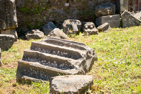 Famous Roman ruins in Romeの写真素材