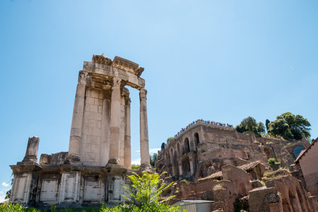 Famous Roman ruins in Romeの写真素材