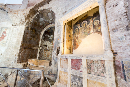 Famous Roman ruins in Romeの写真素材