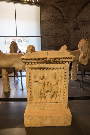 Famous Roman ruins in Romeのeditorial素材