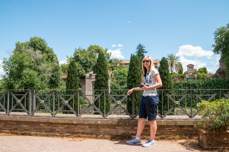 Famous Roman ruins in Romeのeditorial素材